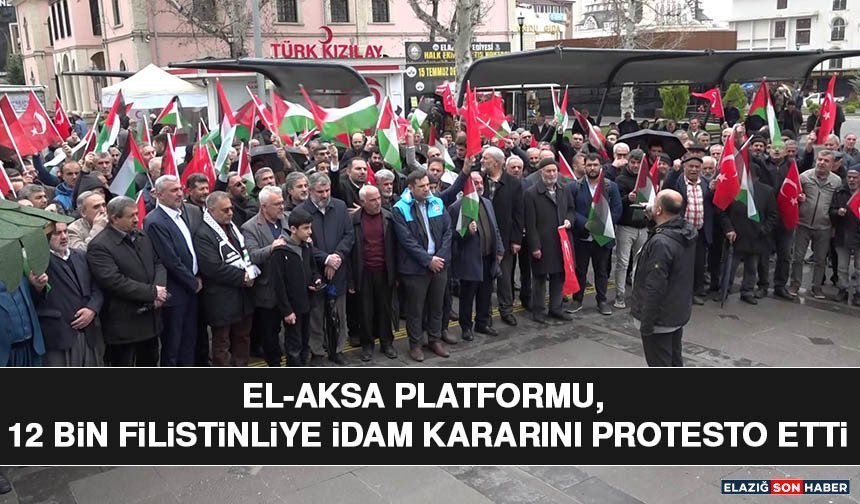 EL-AKSA Platformu, 12 Bin Filistinliye İdam Kararını Protesto Etti
