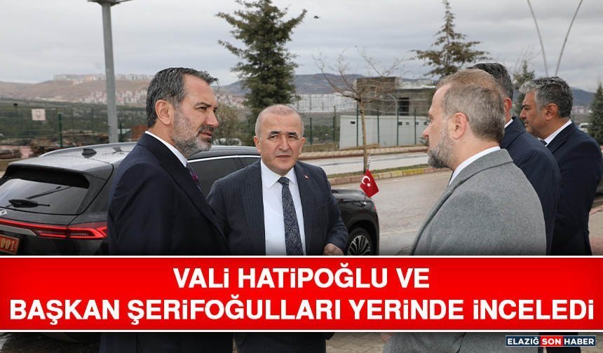 Vali Hatipoğlu ve Başkan Şerifoğulları Yerinde İnceledi