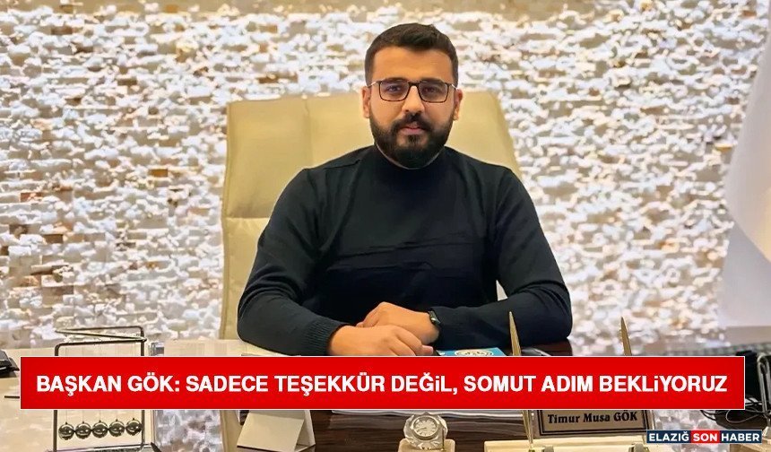 Başkan Gök: Sadece Teşekkür Değil, Somut Adım Bekliyoruz