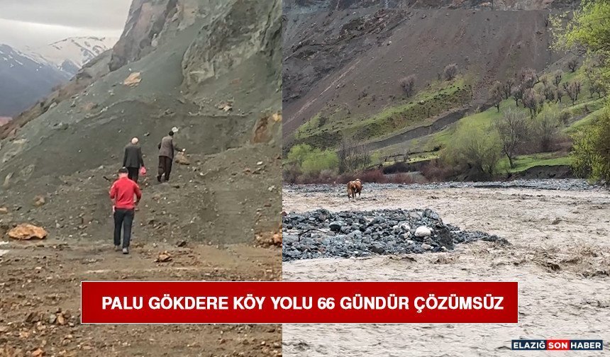 Palu Gökdere Köy Yolu 66 Gündür Çözümsüz