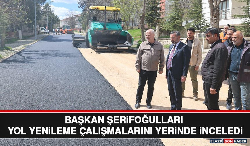 Başkan Şerifoğulları Yol Yenileme Çalışmalarını Yerinde İnceledi