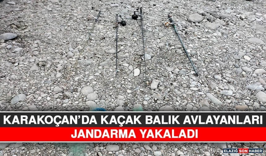 Karakoçan’da Kaçak Balık Avlayanları Jandarma Yakaladı
