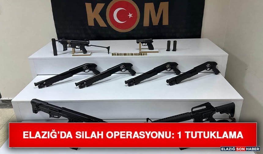 Elazığ’da Silah Operasyonu: 1 Tutuklama