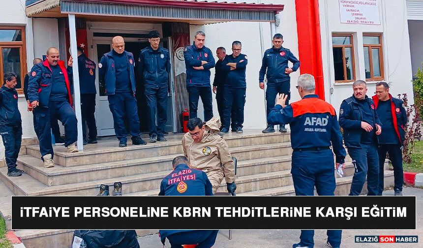 İtfaiye Personeline KBRN Tehditlerine Karşı Eğitim