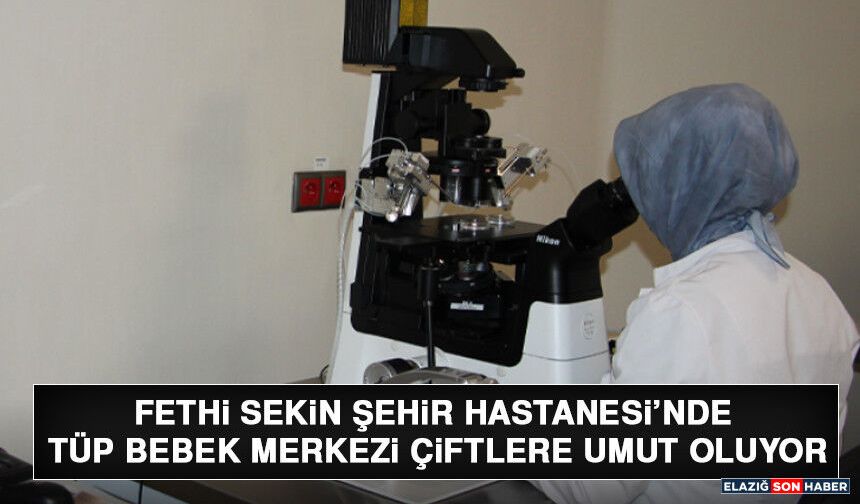 Fethi Sekin Şehir Hastanesi’nde Tüp Bebek Merkezi Çiftlere Umut Oluyor