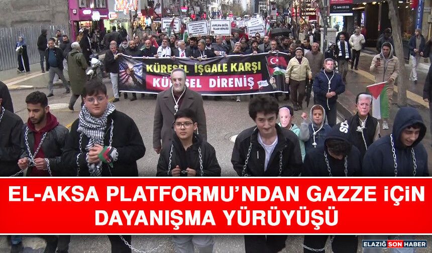 El-Aksa Platformu’ndan Gazze İçin Dayanışma Yürüyüşü