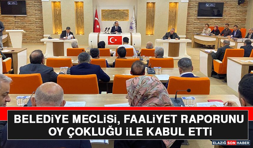 Belediye Meclisi, Faaliyet Raporunu Oy Çokluğu İle Kabul Etti