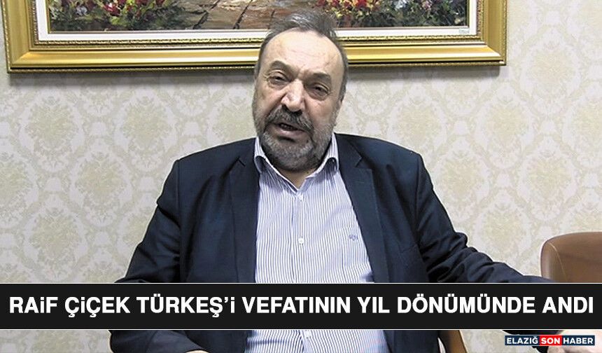 Raif Çiçek Türkeş’i Vefatının Yıl Dönümünde Andı