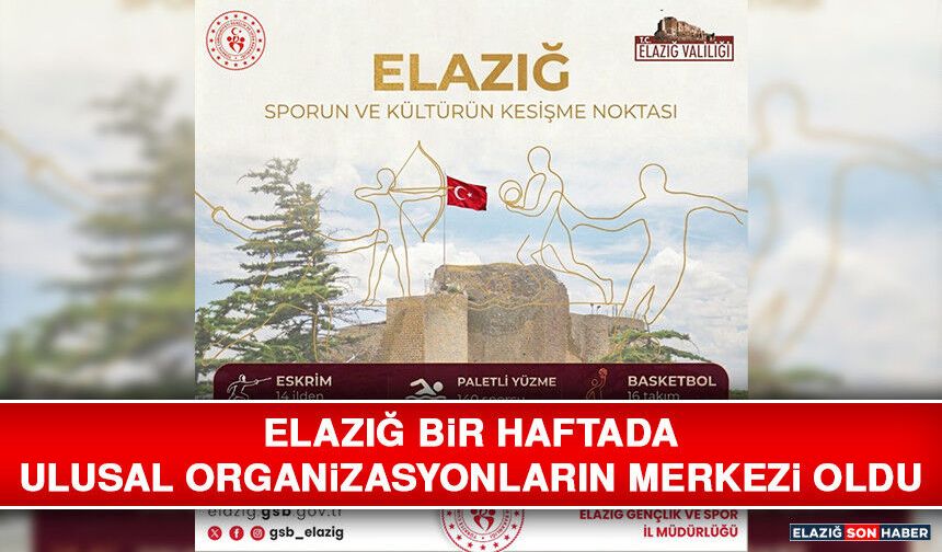 Elazığ Bir Haftada Ulusal Organizasyonların Merkezi Oldu
