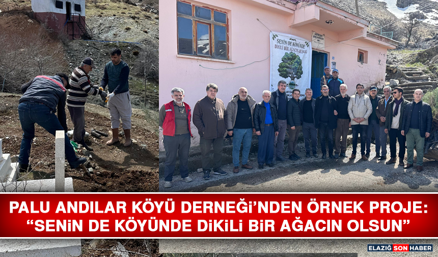 Palu Andılar Köyü Derneği’nden Örnek Proje: “Senin de Köyünde Dikili Bir Ağacın Olsun”