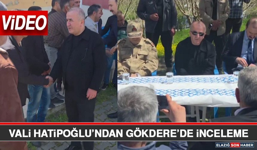 Vali Hatipoğlu’ndan Gökdere’de İnceleme