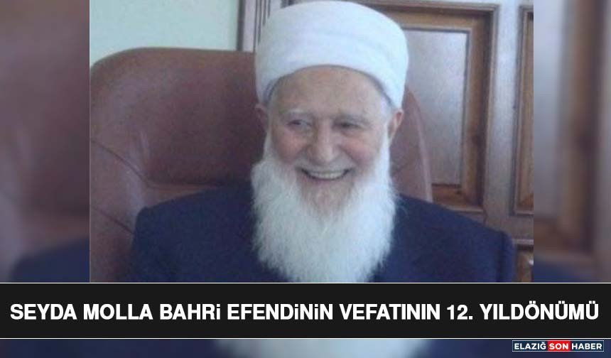 Seyda Molla Bahri Efendinin Vefatının 12. Yıldönümü