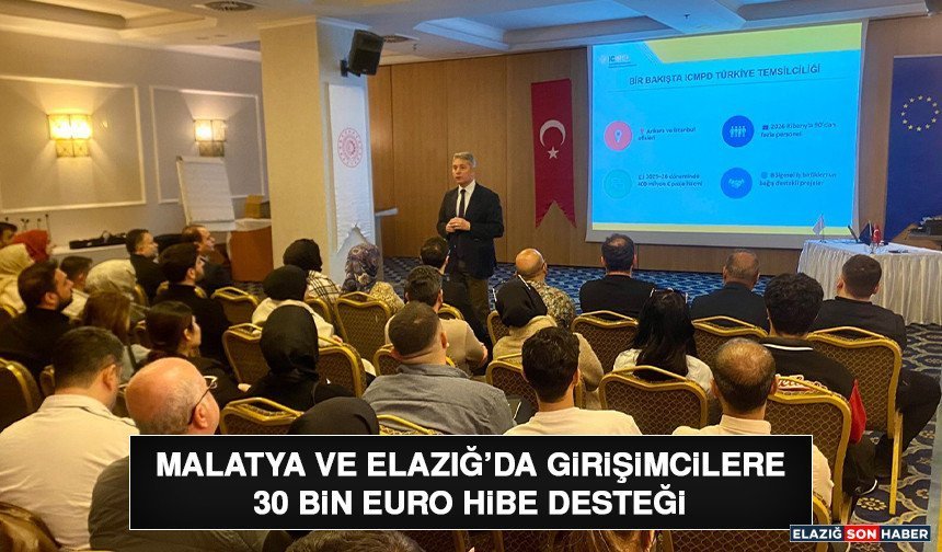 Malatya ve Elazığ’da Girişimcilere 30 Bin Euro Hibe Desteği