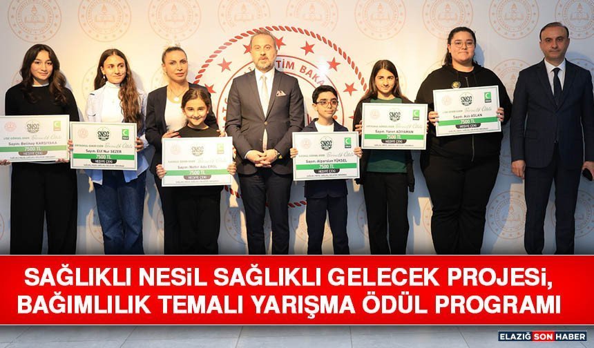 Sağlıklı Nesil Sağlıklı Gelecek Projesi, Bağımlılık Temalı Yarışma Ödül Programı