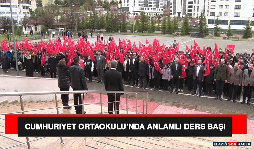 Cumhuriyet Ortaokulu’nda Anlamlı Ders Başı