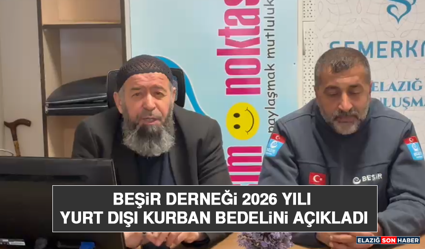 Beşir Derneği 2026 Yılı Yurt Dışı Kurban Bedelini Açıkladı