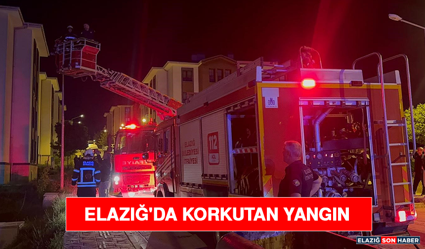 Elazığ'da Korkutan Yangın