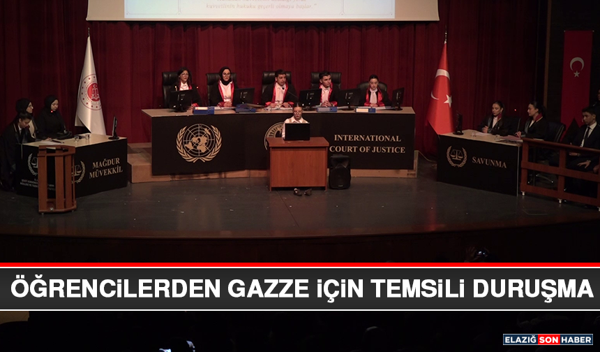 Öğrencilerden Gazze İçin Temsili Duruşma