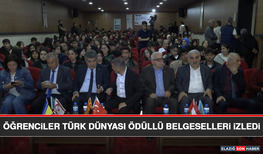 Öğrenciler Türk Dünyası Ödüllü Belgeselleri İzledi