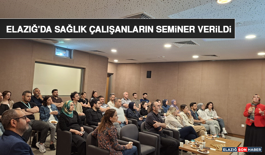 Elazığ'da Sağlık Çalışanların Seminer Verildi