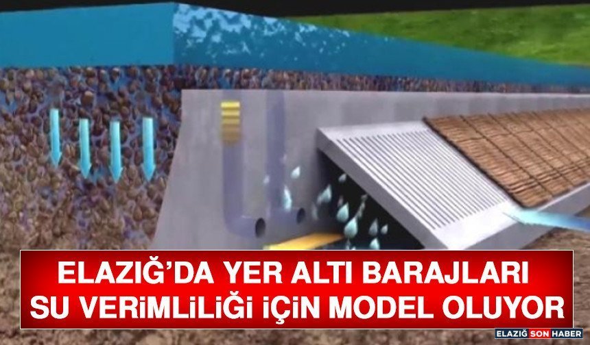 Elazığ’da Yer Altı Barajları Su Verimliliği İçin Model Oluyor