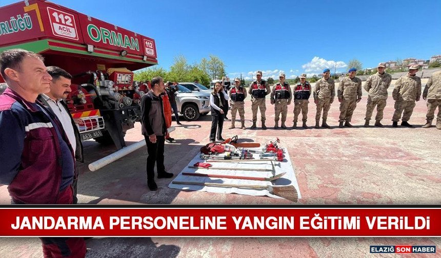 Jandarma Personeline Yangın Eğitimi Verildi