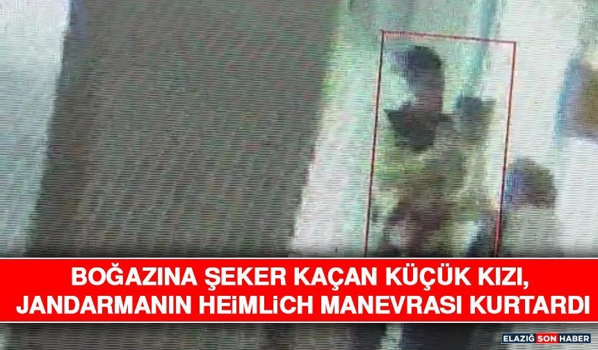 Boğazına Şeker Kaçan Küçük Kızı, Jandarmanın Heimlich Manevrası Kurtardı