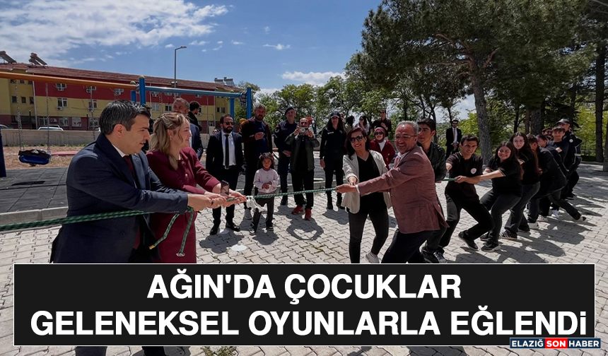 Ağın'da Çocuklar Geleneksel Oyunlarla Eğlendi