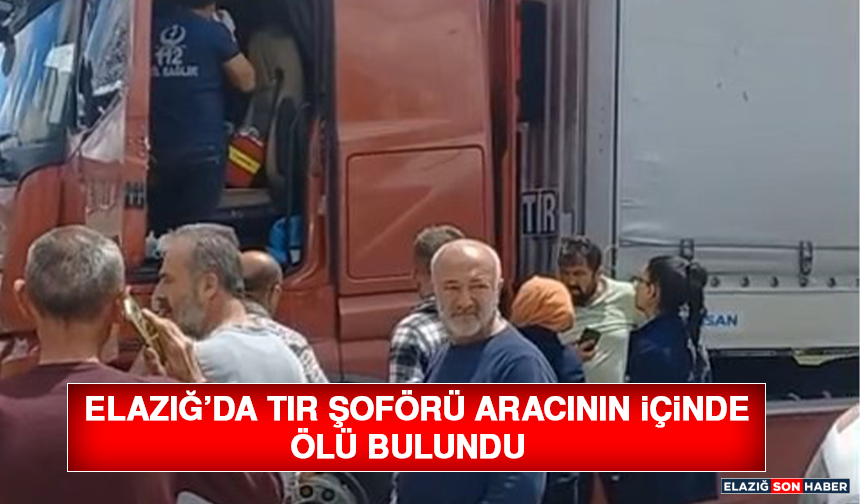 Elazığ’da Tır Şoförü Aracının İçinde Ölü Bulundu