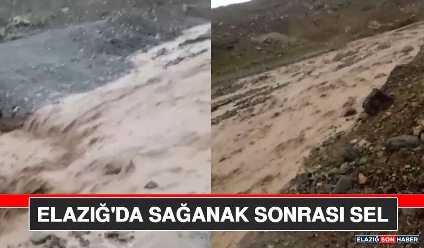 Elazığ'da Sağanak Sonrası Sel