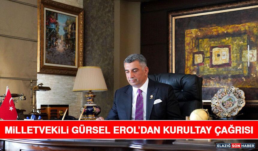 Milletvekili Gürsel Erol’dan Kurultay Çağrısı