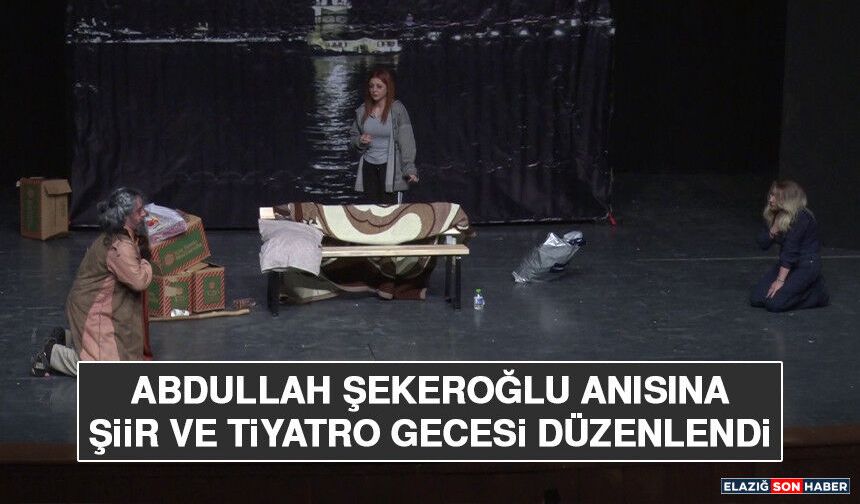 Abdullah Şekeroğlu Anısına Şiir ve Tiyatro Gecesi Düzenlendi