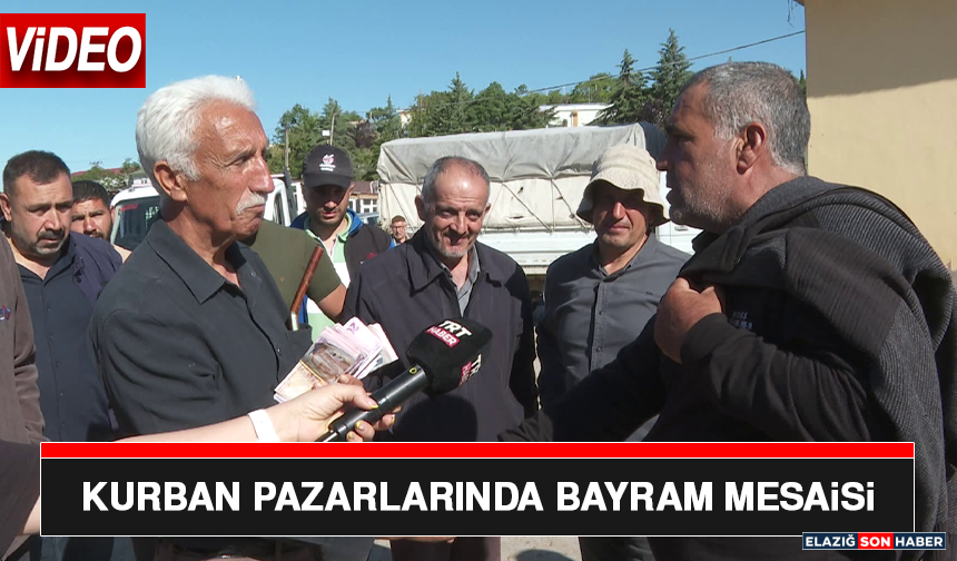 Kurban Pazarlarında Bayram Mesaisi