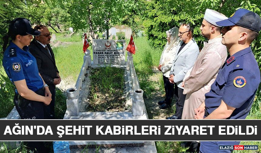 Ağın'da Şehit Kabirleri Ziyaret Edildi