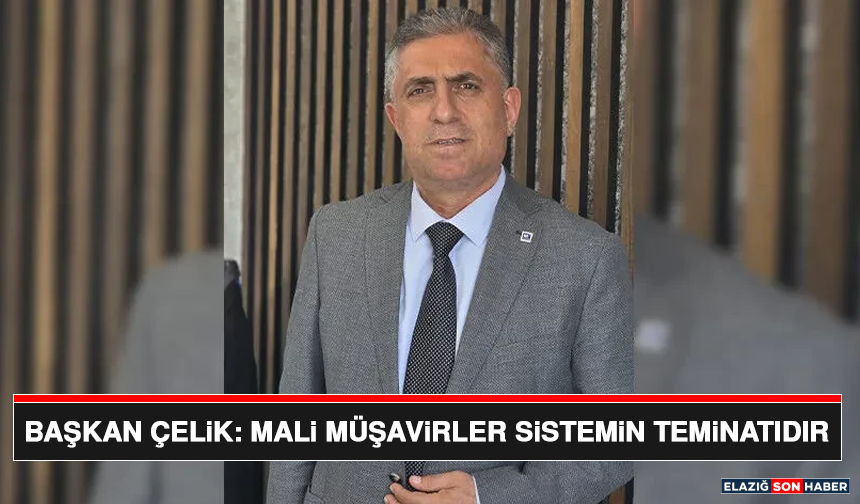 Başkan Çelik: Mali Müşavirler Sistemin Teminatıdır