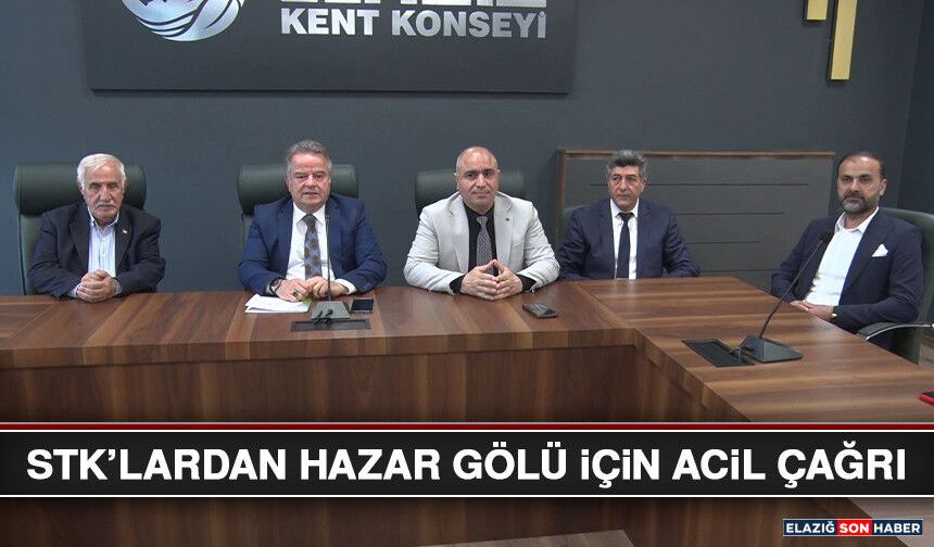 STK’lardan Hazar Gölü İçin Acil Çağrı
