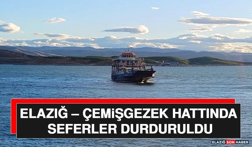 Elazığ – Çemişgezek Hattında Seferler Durduruldu