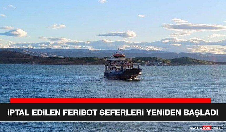 İptal Edilen Feribot Seferleri Yeniden Başladı