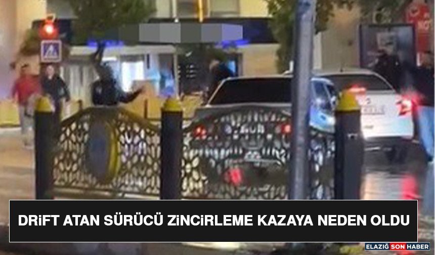 Drift Atan Sürücü Zincirleme Kazaya Neden Oldu