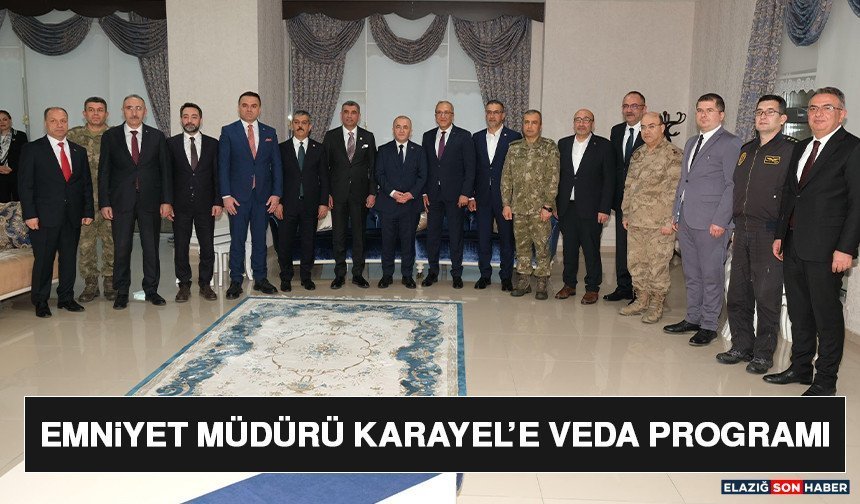 Emniyet Müdürü Karayel’e Veda Programı