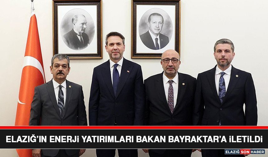 Elazığ’ın Enerji Yatırımları Bakan Bayraktar’a İletildi
