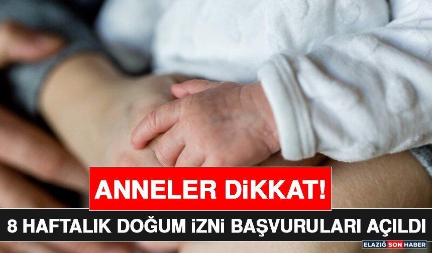 8 Haftalık Doğum İzni Başvuruları Açıldı