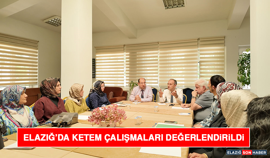 Elazığ’da KETEM Çalışmaları Değerlendirildi