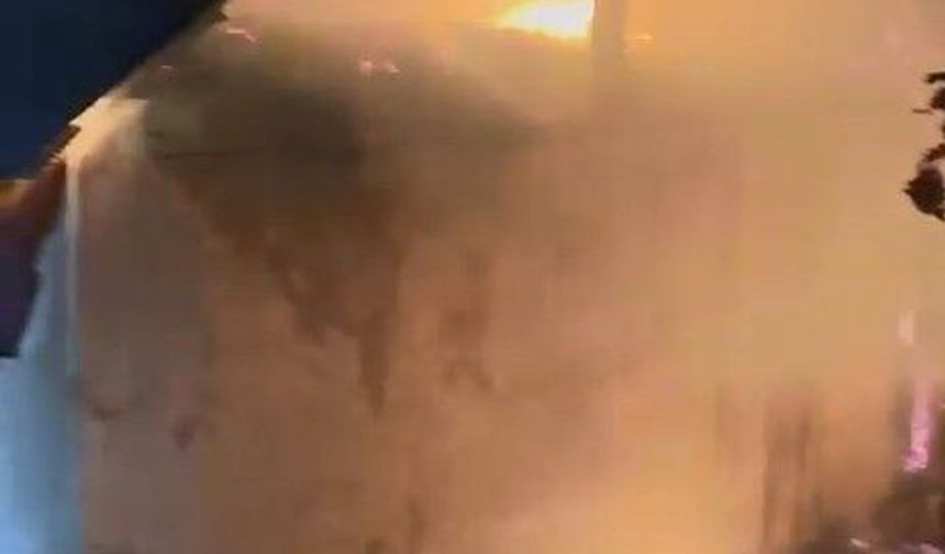 Bingöl'de arazi yangını eve sıçradı