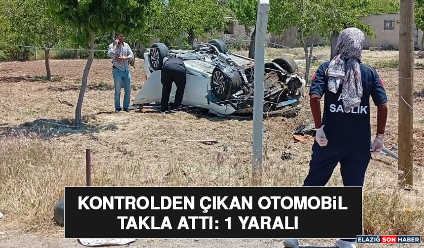 Kontrolden Çıkan Otomobil Takla Attı: 1 Yaralı