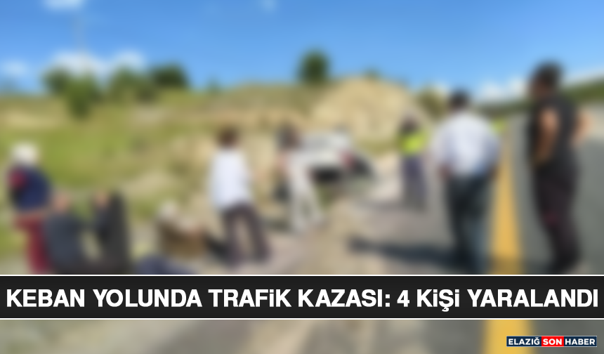 Keban Yolunda Trafik Kazası: 4 Kişi Yaralandı