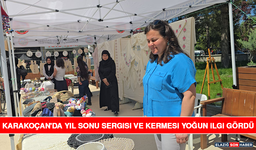 Karakoçan'da Yıl Sonu Sergisi ve Kermesi Yoğun İlgi Gördü
