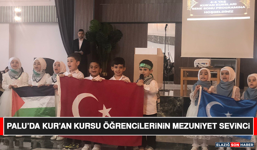 Palu’da Kur’an Kursu Öğrencilerinin Mezuniyet Sevinci