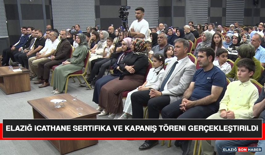 Elazığ İcathane Sertifika ve Kapanış Töreni Gerçekleştirildi