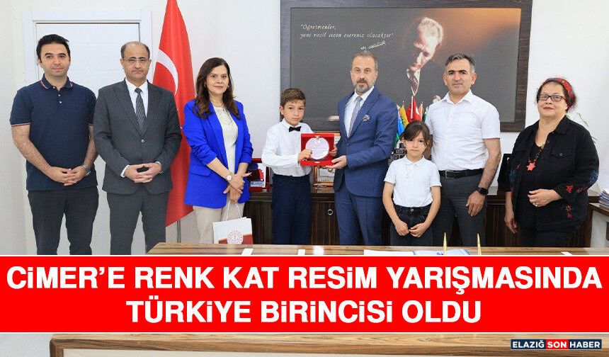 Cimer’e Renk Kat Resim Yarışmasında Türkiye Birincisi Oldu